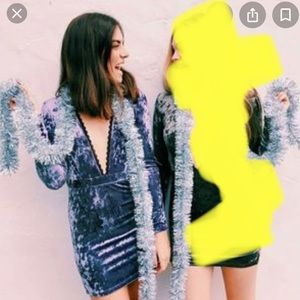 LF One Way Velvet Choker Dress